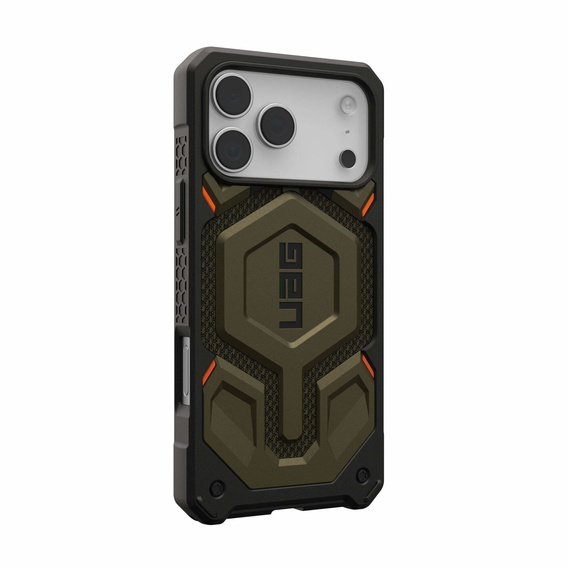 Чехол Urban Armor Gear для iPhone 17 Pro Max, Monarch Pro Kevlar MagSafe, Kevlar Element Green