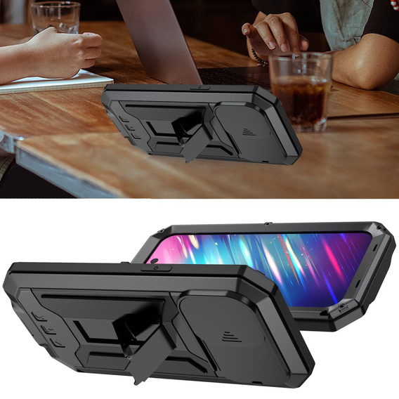 Бронированный чехол для iPhone 14 Pro, R-JUST CamShield Slide, чёрный