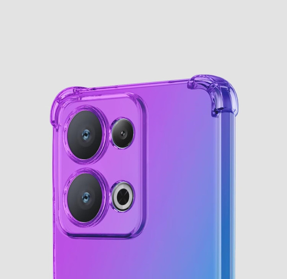 Чехол для Oppo Reno 13, Gradient Dropproof, Фиолетовый / синий