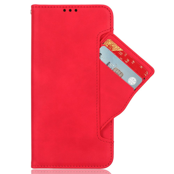 Футляр з клапаном для Samsung Galaxy A26, Card Slot, червоний