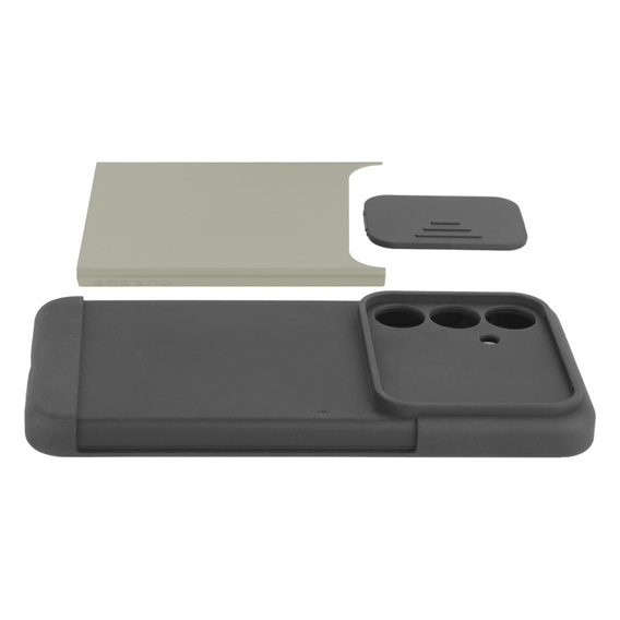 Чoхол до Samsung Galaxy S24, ERBORD CamProtect Slide Camera, золотий