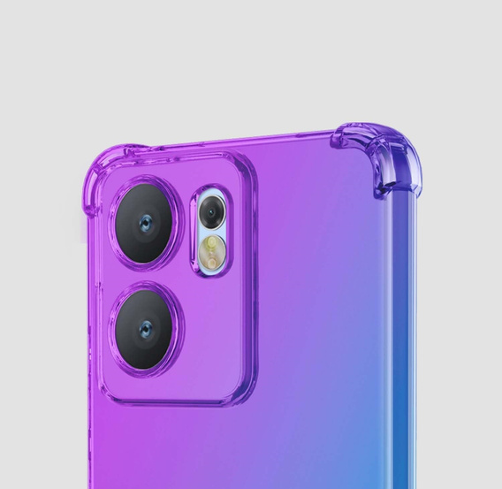 Чохол для Oppo Reno 13F / Oppo Reno 13FS, Gradient Dropproof, Фіолетовий / синій