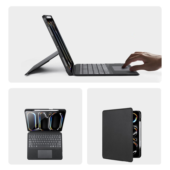 Чехол-клавиатура для Apple iPad Pro 13" 7th gen 2024, Dux Ducis DK Series, черный