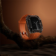 Силиконовый ремешок с чехлом для Apple Watch 1/2/3/4/5/6/7/8/9/10/SE/Ultra/Ultra 2 42/44/45/49MM