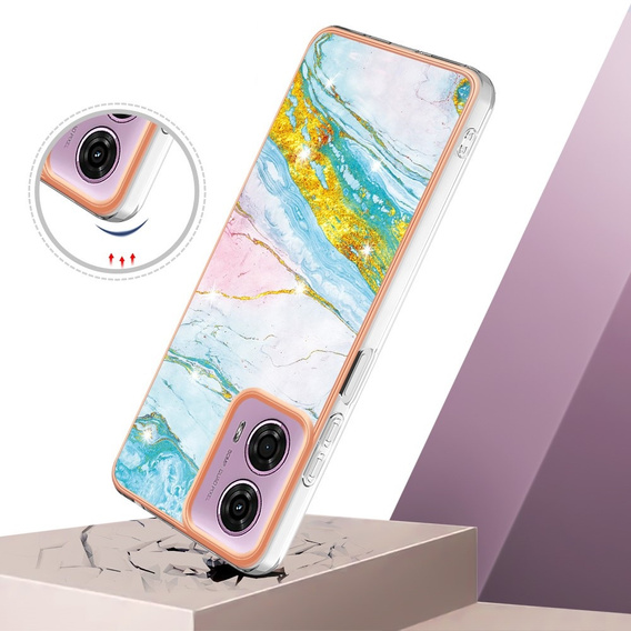 Захисний чохол для Motorola Moto G24 / G24 Power / G04, Marble Slim Case, м'яти