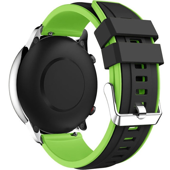 Силіконовий ремінець до Huawei Watch GT 2 Pro - Black / Green