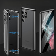Чехол для Samsung Galaxy S23 Ultra, Magnetic Dual Glass, чёрный