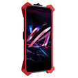 Бронированный чехол для Asus ROG Phone 6 5G, Aluminum Alloy, чёрный / красный