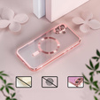 Чохол для iPhone 16 Plus, Electro MagSafe, рожевий + Скло на екран