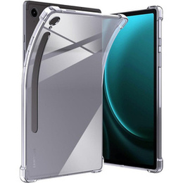 Чехол для Samsung Galaxy Tab S9 FE с держателем стилуса, силиконовый, прозрачный