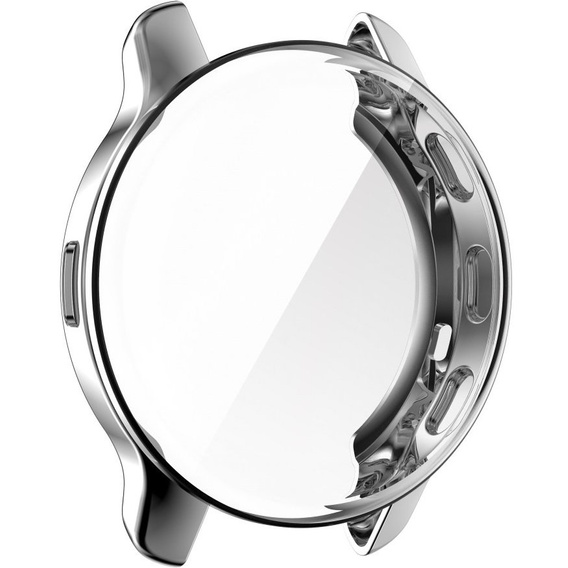 Чехол 2в1 с защитой экрана для часов Garmin Venu 2 Plus, Silver