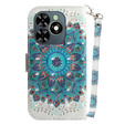 Откидной чехол для Infinix Hot 40i, Wallet, Mandala Flower
