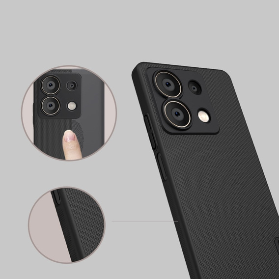 Чохол NILLKIN для Xiaomi Redmi Note 13 5G, Super Frosted Shield Case, чорний