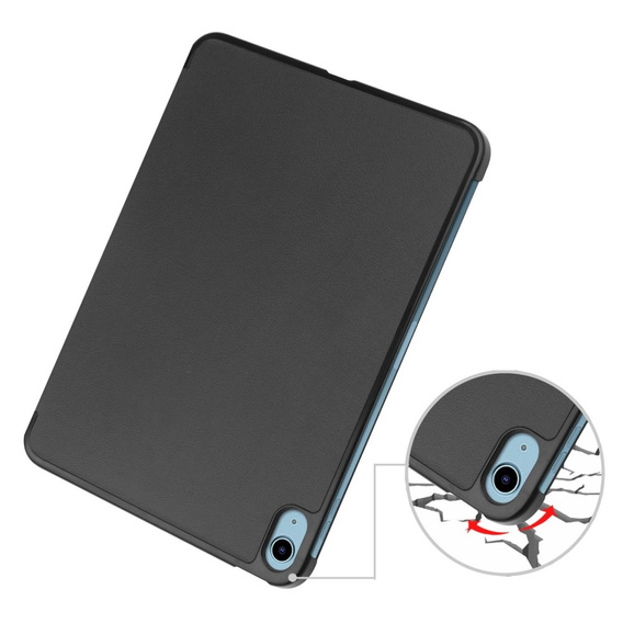 Чохол для iPad 10.9 2022 10 Gen, Smartcase з місцем для стилуса, чорний