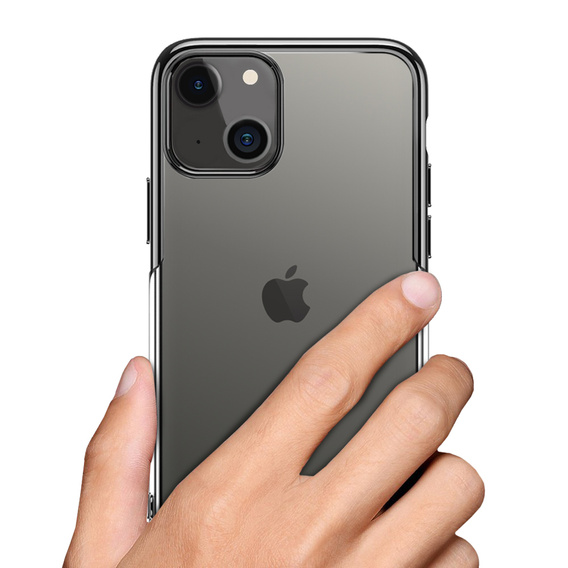 Чехол ERBORD TPU Frame для iPhone 13 mini  - Clear / Black