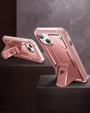 Броньований чохол для iPhone 13 / 14, Dexnor Full Body, рожевий rose gold