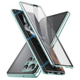 Чехол для Samsung Galaxy S24 Ultra, Magnetic Dual Glass, зелёный