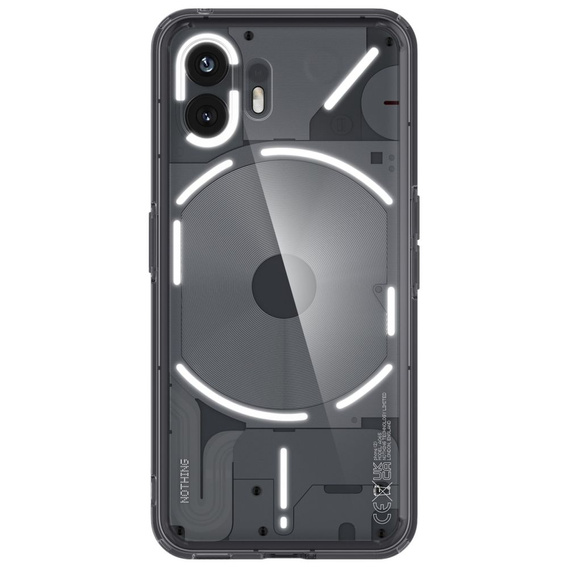 Чехол Spigen до Nothing Phone 2, Ultra Hybrid, Space Crystal, серый
