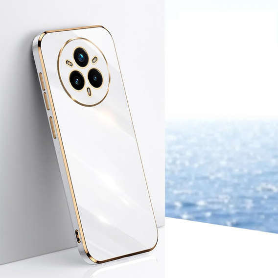 Чехол для Realme 14 Pro+ 5G, Glamour CamShield, белый