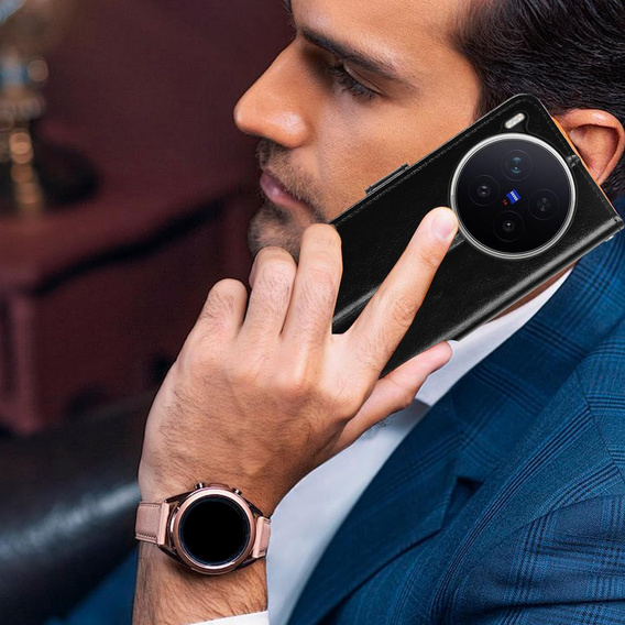 Чохол з клапаном Crazy Horse Wallet для Vivo X300 Pro