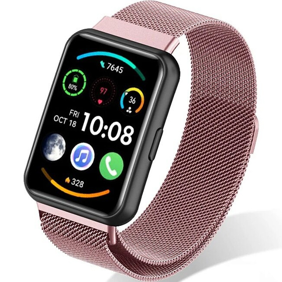 Браслет  MilaneseBand для Huawei Watch Fit 2 - Rose Pink