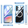 Чохол для Samsung Galaxy A16, Shockproof, зі склом, для MagSafe, м'яти
