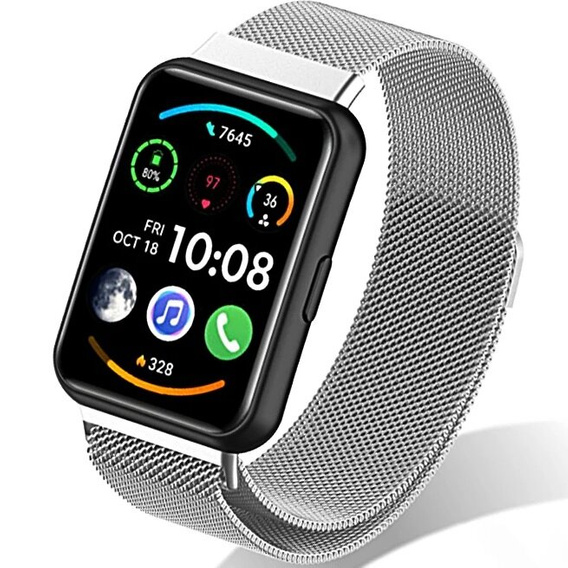 Браслет  MilaneseBand для Huawei Watch Fit 2 - Silver