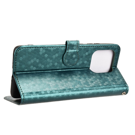 Флип-кейс для Motorola Edge 60 / 60 Fusion, Wallet Rhombus, зелёный