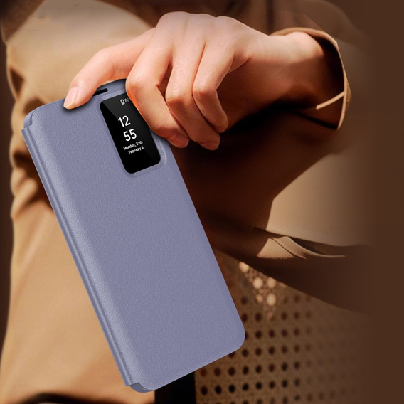 Флип-кейс для Samsung Galaxy S25 Ultra, Smart View Wallet, фиолетовый
