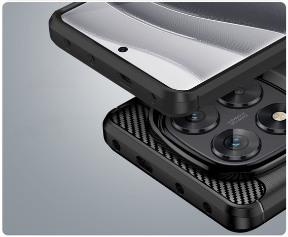 Чoхол до Xiaomi Redmi Note 14 Pro, Carbon, чорний
