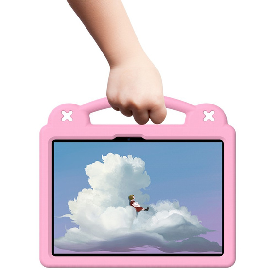 Дитячий чохол для планшета Xiaomi Pad 7 / 7 Pro, Cute Patterns, з підставкою, рожевий