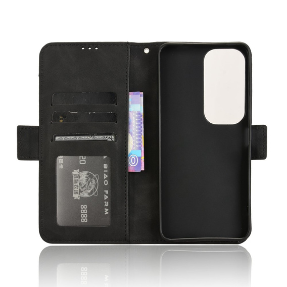 Футляр з клапаном для Vivo Y19s, Card Slot, чорний