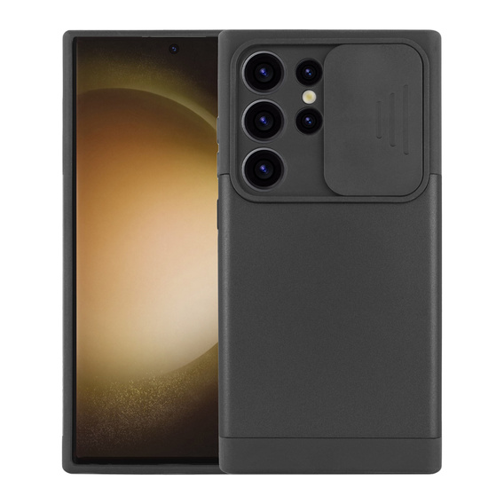 Чехол до Samsung Galaxy S24 Ultra, ERBORD MagProtect Slide Camera, чёрный