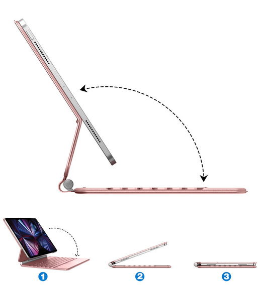 Чехол-клавиатура Dracool для iPad Air 11" 2024 (6 gen.) / Air 10.9" 2022/2020 (5/4 gen.) / Pro 11" 2022/2021/2020/2018 (4/3/2/1 gen.), чёрный