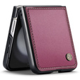 Чохол для Samsung Galaxy Z Flip7 FE / Z Flip6, CASE Litchi Leather, червоний