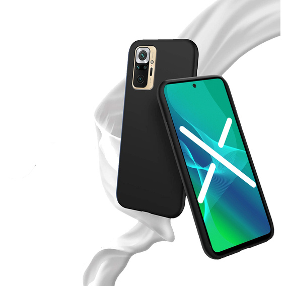 Тонкий корпус для Xiaomi Redmi Note 10 Pro, Slim, чёрный