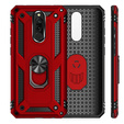 Бронированный Чехол до Xiaomi Redmi 8 / 8A, Nox Case Ring, красный