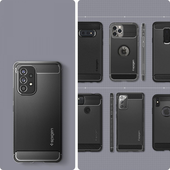 Чехол Spigen до Samsung Galaxy A53 5G, Rugged Armor, чёрный