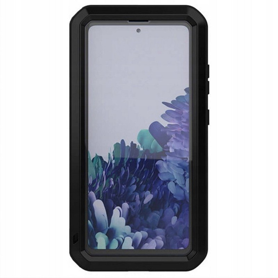 Чoхол Love Mei до Samsung Galaxy S20 FE 4G/5G, armored with glass, чорний