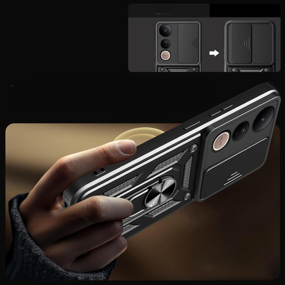 Чохол NOX Camera Slide Vivo V50 Lite 4G / 5G, CamShield Slide, чорний