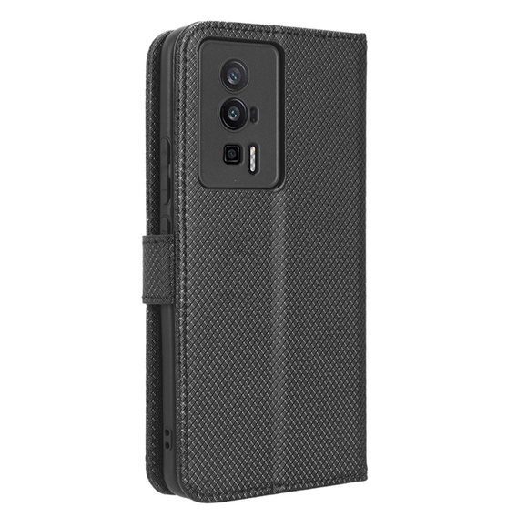Откидной чехол для Poco F5 Pro 5G, Wallet Smart Magnet, чёрный