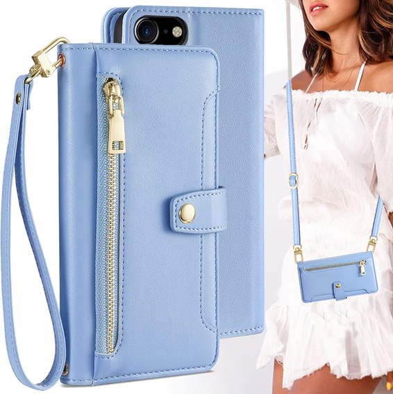 Чохол-книжка для iPhone 16E, Wallet Zipper Pocket, м'яти