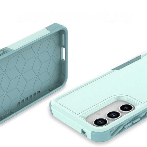 Бронированный чехол для Samsung Galaxy A55 5G, Dual Shockproof, зелёный