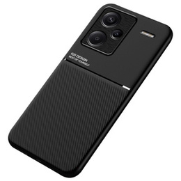 Чехол для Xiaomi Redmi Note 13 Pro+, с магнитной накладкой, чёрный