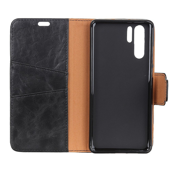 Чохол-книжка для Huawei P30 Pro, Split Leather Wallet, чорний
