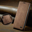 Чехол CASEME для Huawei P30 Pro, Leather Wallet Case, коричневый