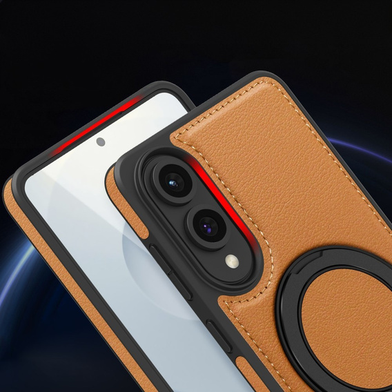 Чохол для Realme 12 Pro 5G / 12 Pro+ 5G, Leather Kickstand Ring, чорний