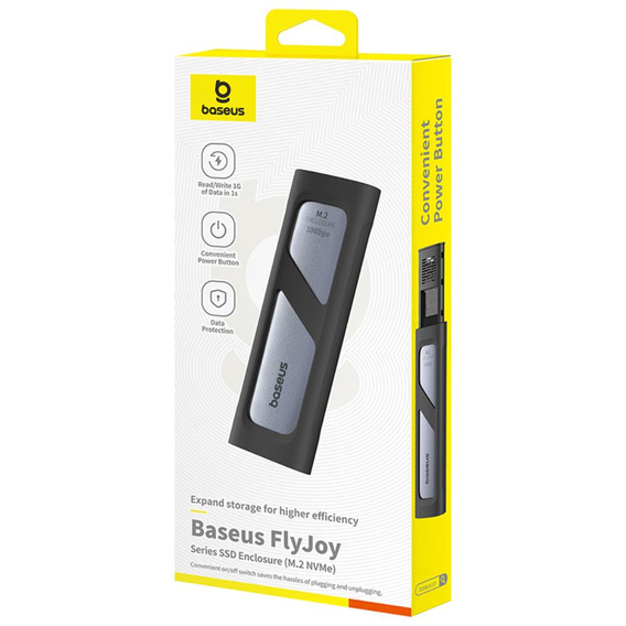 Baseus FlyJoy Series SSD Enclosure для накопителей M.2 NVMe