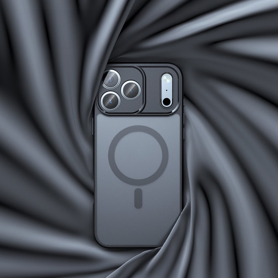 Матовий чохол для iPhone 17 Pro Max, для Magsafe, матовий чорний