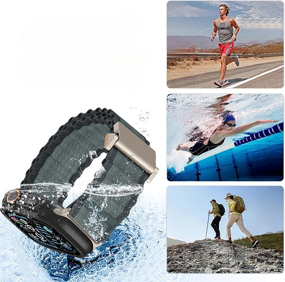 Нейлоновий ремінець для Apple Watch 1/2/3/4/5/6/7/8/9/SE/Ultra/Ultra 2 42/44/45/49 мм